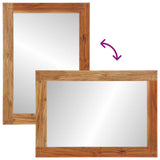 Bathroom Mirror Wall-mounted with Mirror Brown 70 x 50 x 2.5 cm 4017787