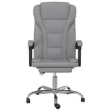 Reclining Office Chair Light Grey Fabric 349809
