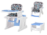 2 in 1 Convertible Baby High Chair Toddler Table Chair Infant Feeding Seat Removable Food Tray T3398P348581