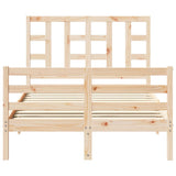 Bed Frame without Mattress 120x200 cm Solid Wood 3193916