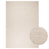 Rug ZIZUR Cream 200x290 cm Jute Look Indoor and Outdoor 4010368