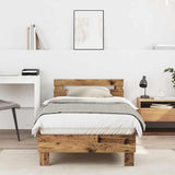 Bed Frame Old Wood 203 x 95 x 70 cm Engineered Wood 874112