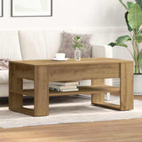 Coffee Table Artisan Oak 102 x 55 x 45 cm Engineered Wood 862728