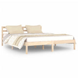 Bed Frame without Mattress Solid Wood Pine 160x200cm 810440