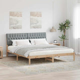 Bed Frame with Upholstered Headboard Brown 180 x 200 cm 3394383