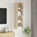 805492 Wall-mounted TV Cabinet Sonoma Oak 37x37x142,5 cm Engineered Wood