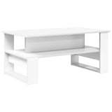 Coffee Table White 90 x 50 x 40 cm Engineered Wood 8000212