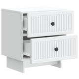 Bedside Cabinet 2 pcs White 43 x 34.5 x 47.5 cm Engineered Wood 893836