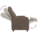 Recliner Massage Chair Grey 75 x 95 x 106 cm Fabric 42051150