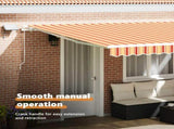 Retractable Awning Yellow and Orange 450 x 350 cm 3331090