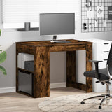 ZNTS Desk with Drawer and Shelf Smoked Oak 102x62x77.5 cm Engineered Wood 858690