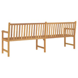 Garden Bench Warm Teak Wood Fine Sanded Teak Hardwood Large 316624