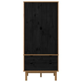 Wardrobe OTTA Black 76.5 x 53 x 172 cm Solid Pine Wood 42041752