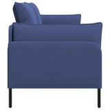 3-Seater Sofa Police Blue 222 x 81 x 89 cm Velvet 42048654