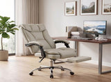 HOMCOM Pet-Friendly Faux Leather Computer Desk Chair, Executive Office Chair with Footrest and T3398P554926