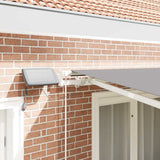 Awning Frame with LED Strip Lights White 350 x 250 cm Aluminium 313200
