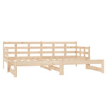 ZNTS Pull-out Day Bed without Mattress Solid Wood Pine 2x cm 820382