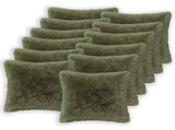 Cushion Cover 12 pcs HEERLEN Green 50 x 50 cm PV Fleece 911094