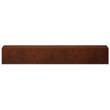 Garden Cover Profile 2 pcs 100 x 15 x 15 cm Weathering Steel 8012974