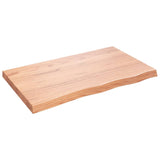 Table Top Light Brown 100x60x cm Treated Solid Wood Oak 3156370