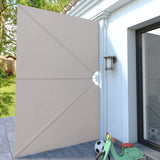 Collapsible Terrace Side Awning Cream 300x200 cm 44569