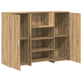 Reception Desk Artisan Oak 135x50x103.5 cm Engineered Wood 3324195