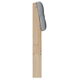Upholstered Headboard Light Grey 160 cm Solid Pine Wood 879164