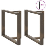 Dining Table Legs T-Shaped 2 pcs Black 90x35x cm Steel 4013067