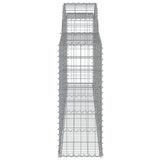 Arched Gabion Baskets 20 pcs 300x30x80/100 cm Galvanised Iron 3146517