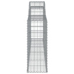 Arched Gabion Baskets 10 pcs 300x30x80/100 cm Galvanised Iron 3146511