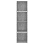 Wall-mounted TV Cabinet Concrete Grey 37x37x142.5 cm Engineered Wood 805493