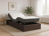 Electric Adjustable Bed Frame Brown 200 x 80 x 33.5 cm Steel 42037274
