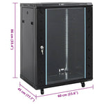 15U Network Cabinet with Swivel Feet 19" IP20 60x45x86 cm 30264