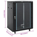 15U Network Cabinet with Swivel Feet 19" IP20 60x45x86 cm 30264