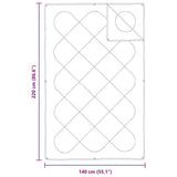 Quilts & Duvets White 140 x 220 cm Polyester 42007787