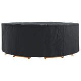 Furniture Cover Black 244 x 244 x 105 cm 600D Oxford Fabric 4106028