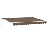 Retractable Awning Taupe 3.5 x 2 m Fabric 3425750