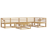 Outdoor Sofa Set 6 pcs White 79 x 79 x 37 cm Solid Acacia Wood 3386493