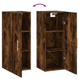 Wall Mounted Cabinet Smoked Oak 34.5x34x90 cm 828849