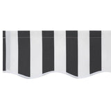 Awning Replacement Fabric Anthracite and White 4 x 2 m 42000473