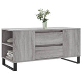 Coffee Table Grey Sonoma 102x44.5x50 cm Engineered Wood 831010