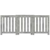 Radiator Cover Concrete Grey 205x21.5x83.5 cm Engineered Wood 852765