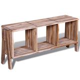 TV Cabinet with 3 Shelves Stackable Reclaimed Teak 241718