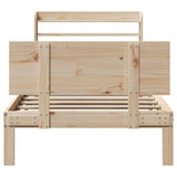 Bed Frame with Headboard without Mattress 100x200 cm 3306823