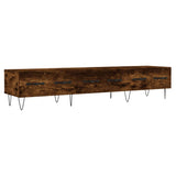TV Cabinet Smoked Oak 150x36x30 cm Engineered Wood 829153
