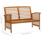 Garden Lounge Set Brown Solid acacia wood Medium Durable 310262