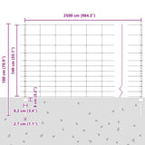 Wild Fence with Posts 25 x 1.4 m 3337129