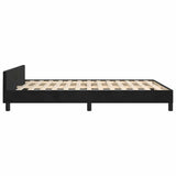 Bed Frame without Mattress Black 180x200cm Super King Velvet 349910