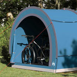 Bike Storage Tent with Roof Blue 256 x 222 x 182 cm Taffeta 42000997