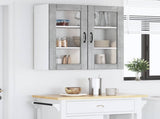 Wall Glass Cabinet LUCCA Concrete Grey 80 x 31 x 80 cm 885068